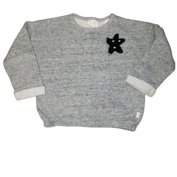 Zara Babygirl Gray Sweater Pullover 18-24m - Picture 1 of 6